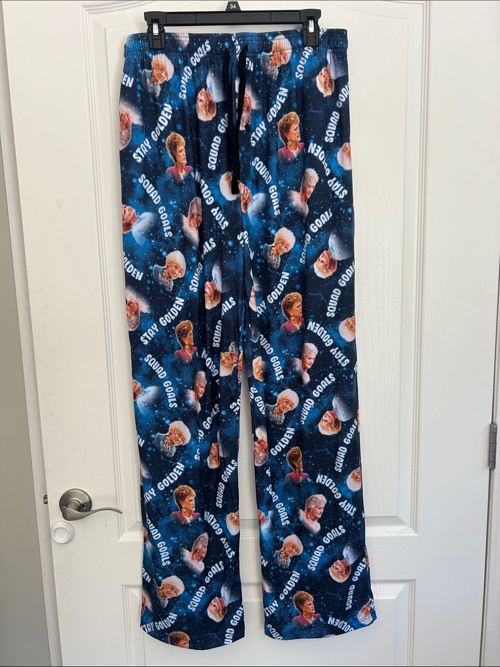 New Men's unisex the Blue Golden Girls tv show Print Pajama Pants xl